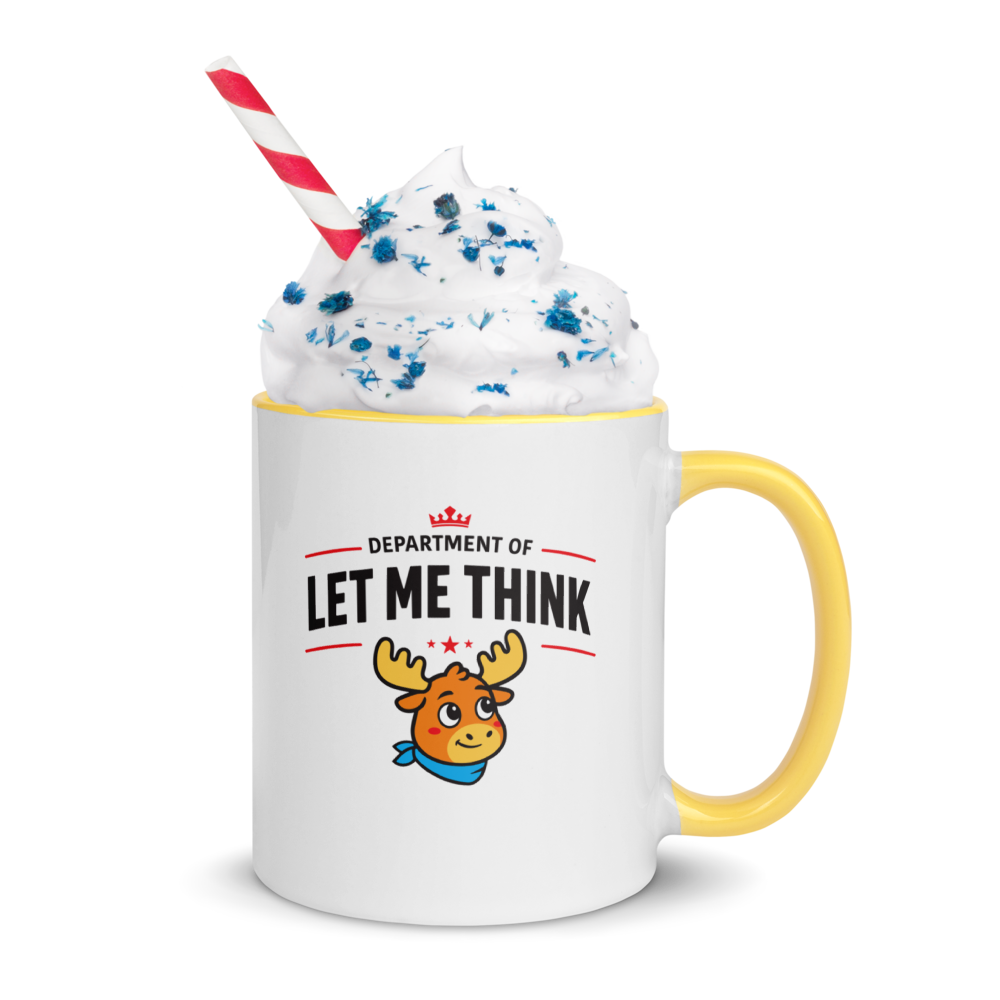 Let Me Think Mug with Color Inside
