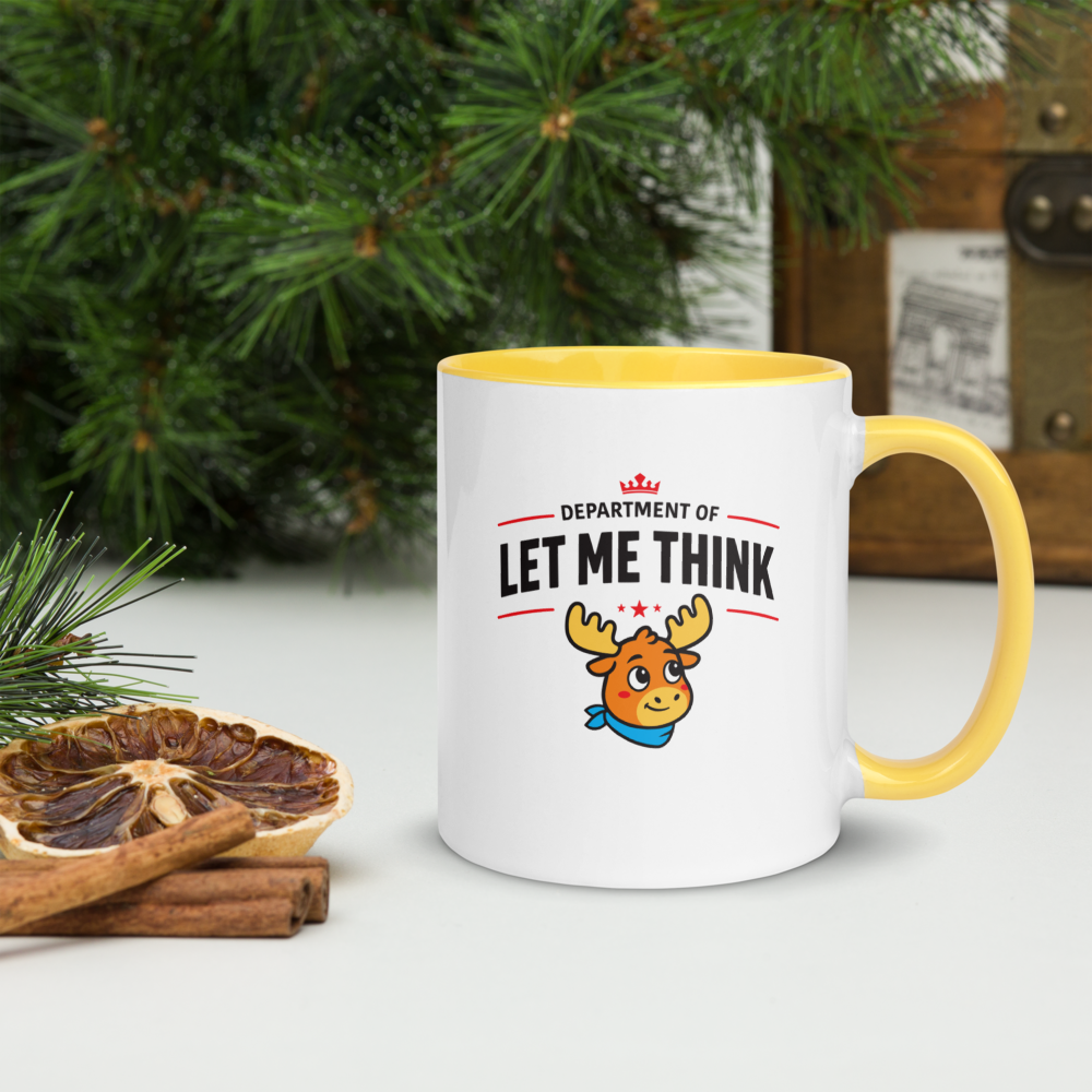 Let Me Think Mug with Color Inside
